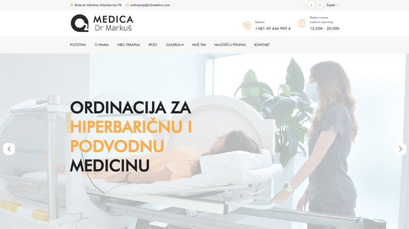 O2 Medica Websajt